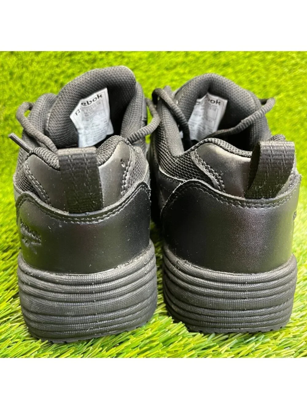 Reebok Centose Mens Size 9 Black Leather Composite Toe Safety Working Shoes